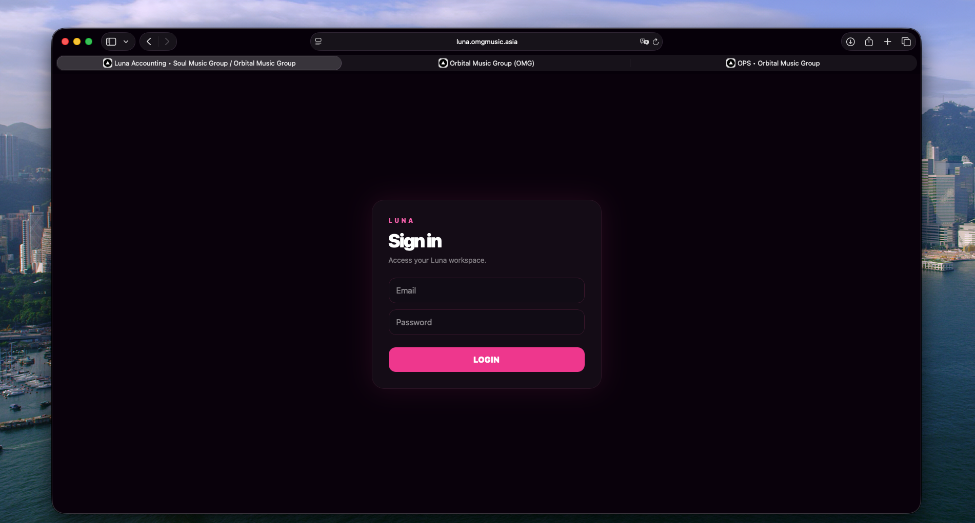LUNA dashboard